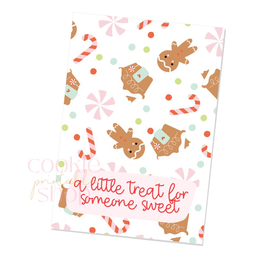 a little treat for someone sweet cookie card - digital download