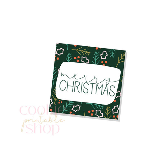 merry christmas tag - digital download