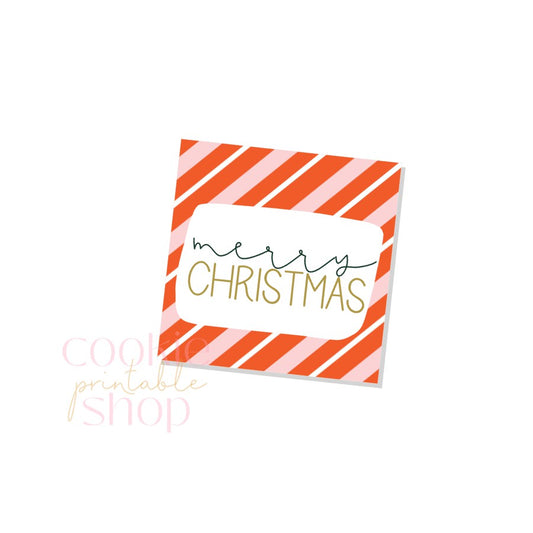 merry christmas tag - digital download