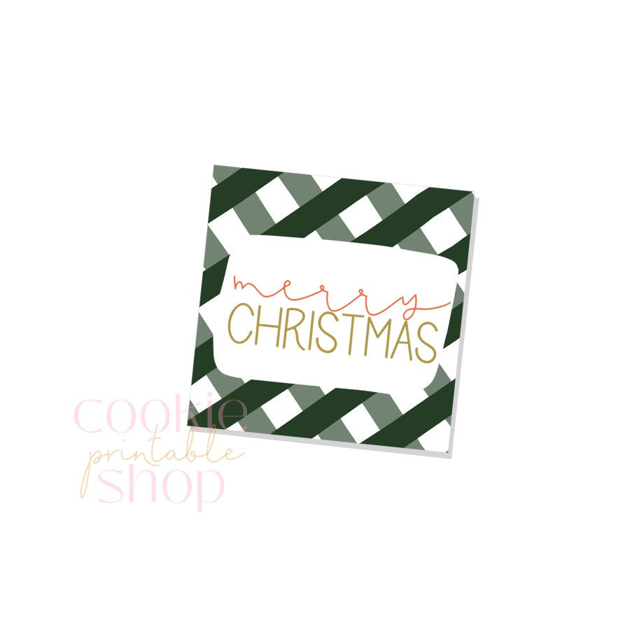 merry christmas tag - digital download