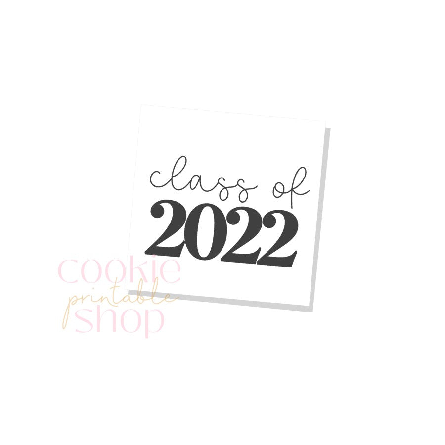 class of 2022 tag - digital download