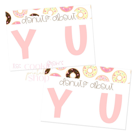donuts about you cookie card - digital download