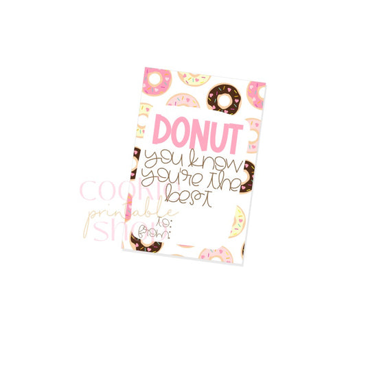 donut you know you're the best rectangle tag - digital download