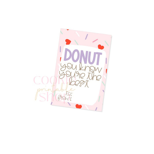 donut you know you're the best rectangle tag - digital download