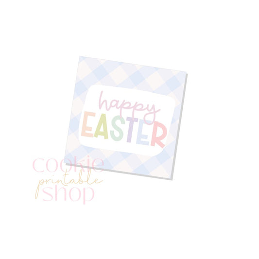 happy easter tag - digital download