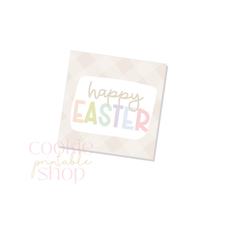 happy easter tag - digital download