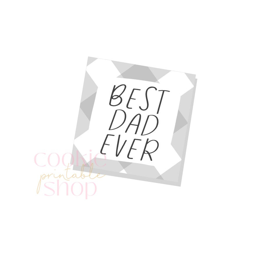 best dad ever tag - digital download