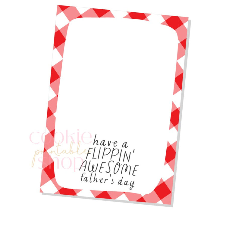 have a flippin awesome father's day cookie card - digital download