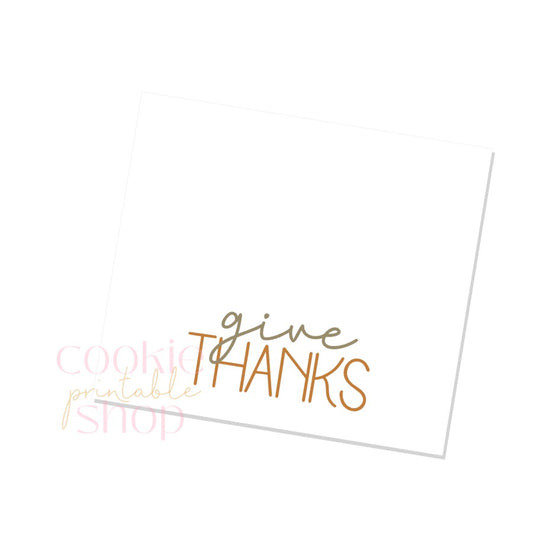 give thanks bag topper - digital download