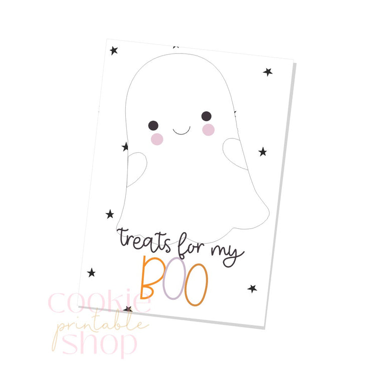 treats for my boo cookie card - digital download