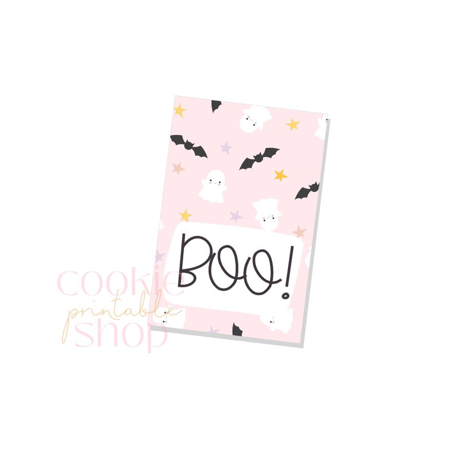 boo rectangle tag - digital download