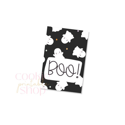 boo rectangle tag - digital download