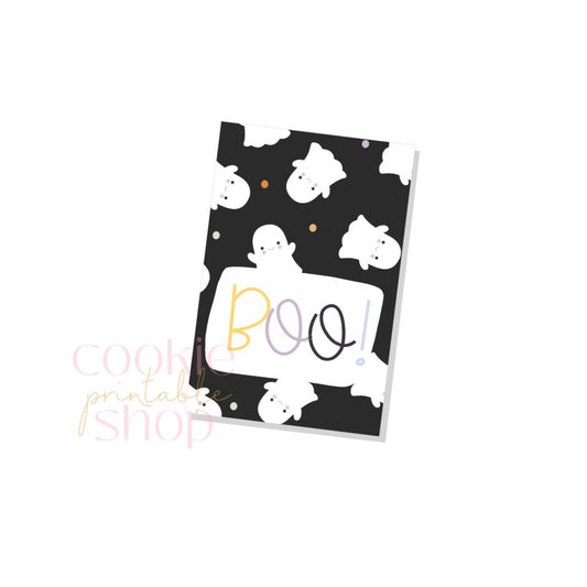 boo rectangle tag - digital download