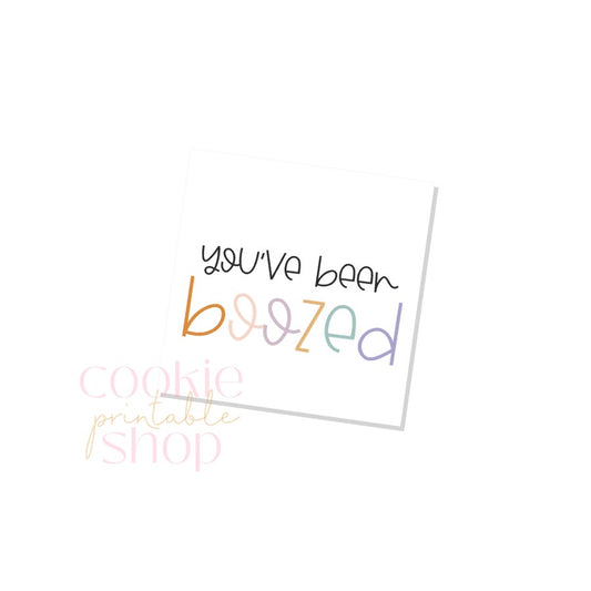 you've been boozed tag- digital download