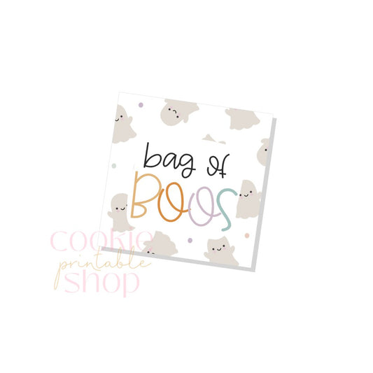 bag of boos tag- digital download