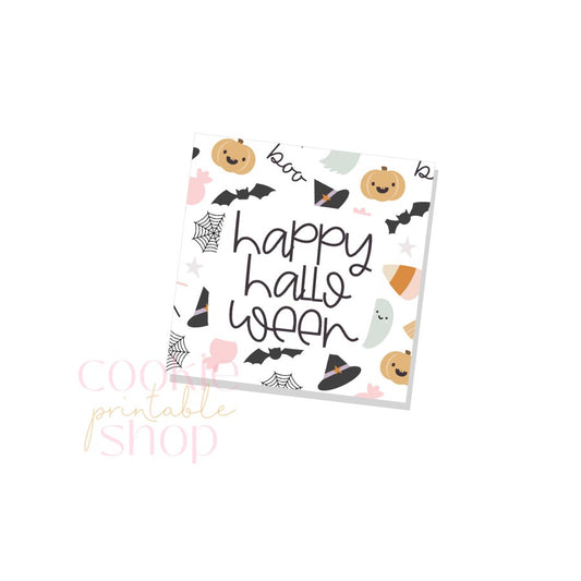 happy halloween tag- digital download