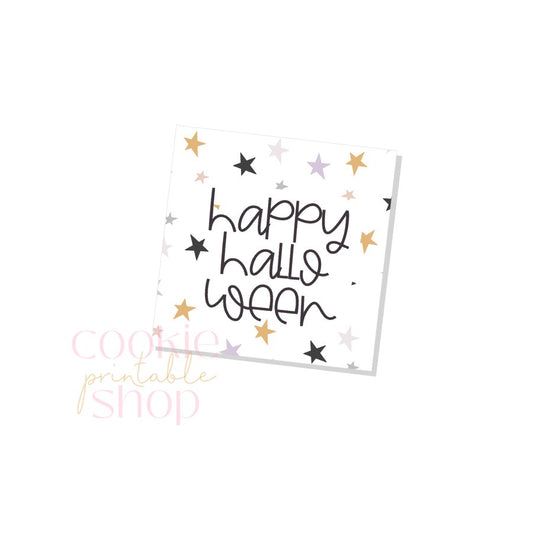 happy halloween tag- digital download