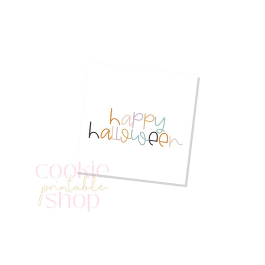 happy halloween tag- digital download