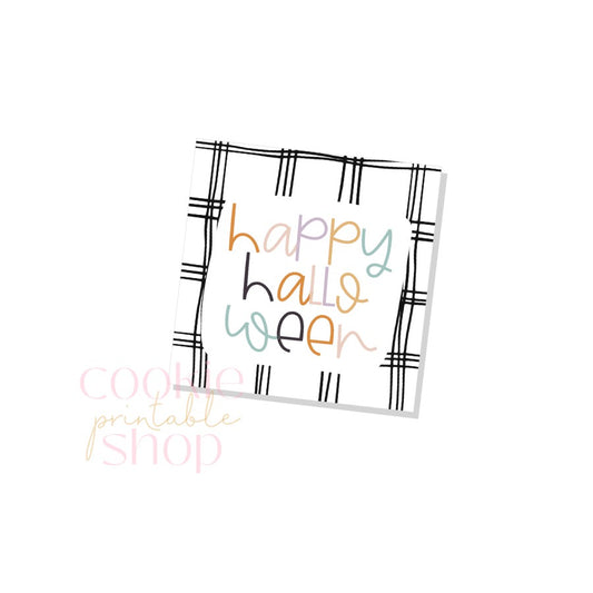 happy halloween tag- digital download