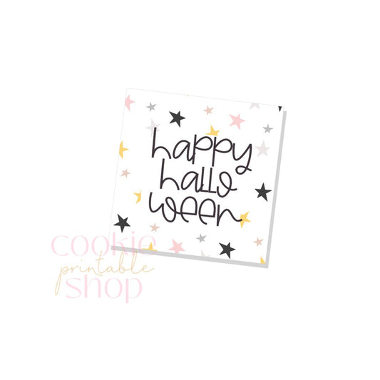 happy halloween tag- digital download