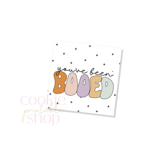 groovy you've been booed tag - digital download