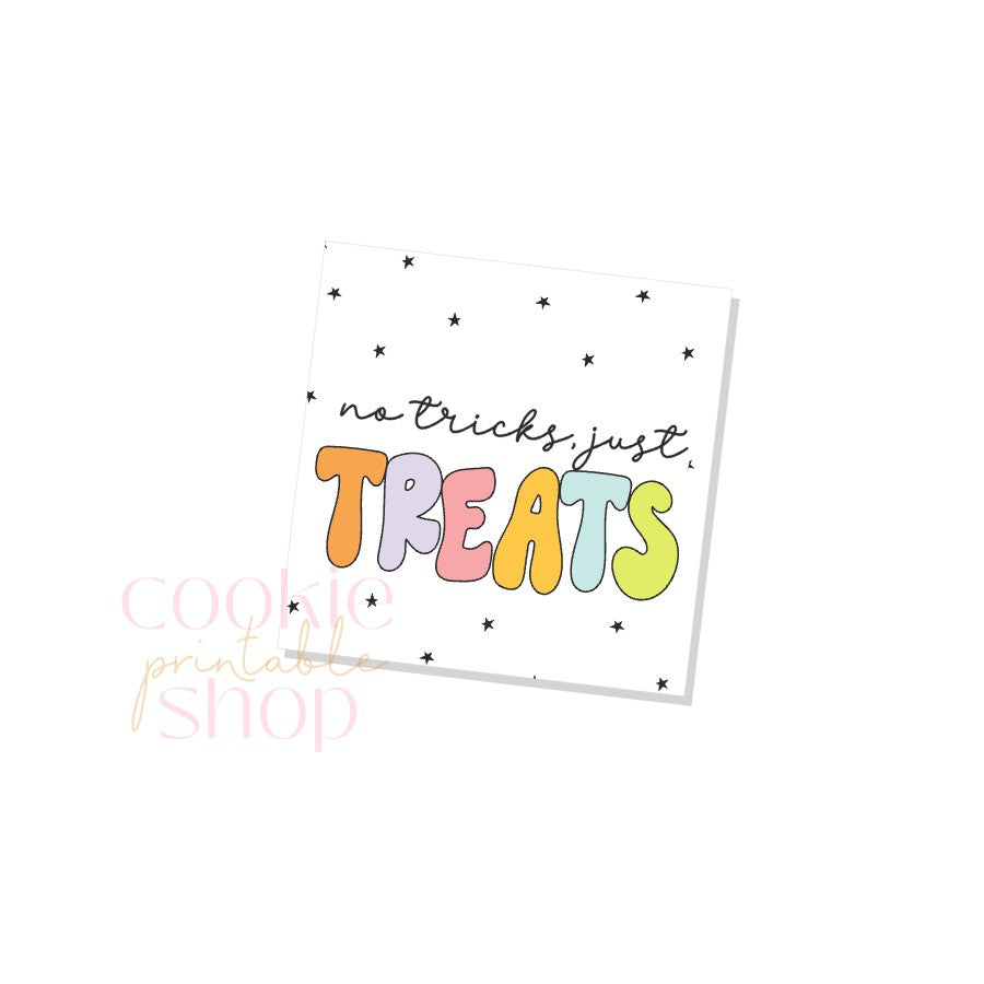 no tricks just treats tag - digital download