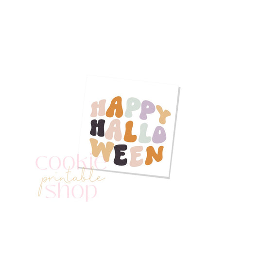 happy halloween tag- digital download