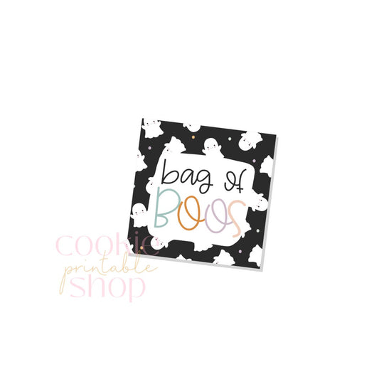 bag of boos tag- digital download