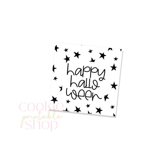 happy halloween tag- digital download