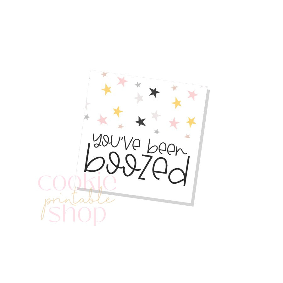you've been boozed tag- digital download