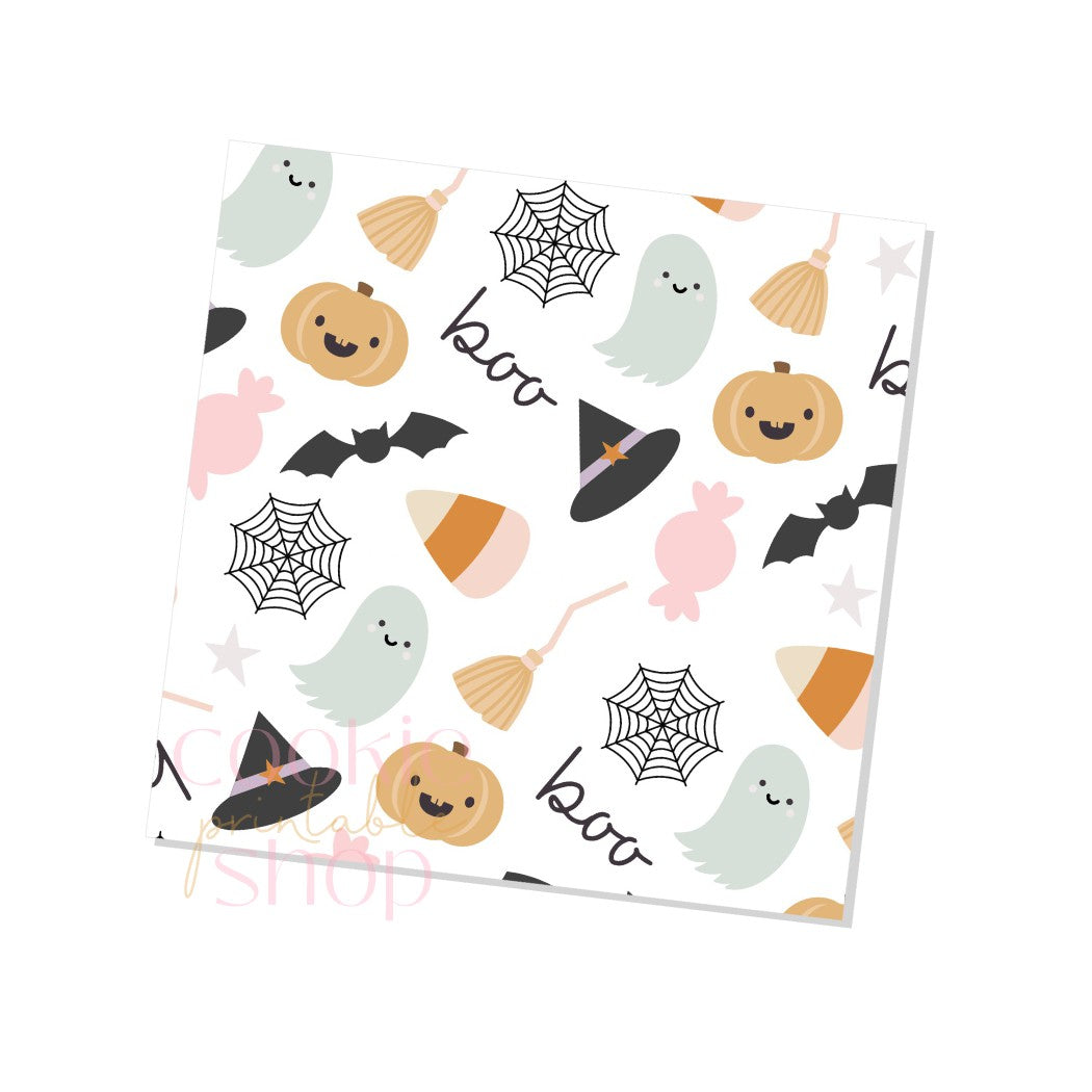 halloween pattern box backers - digital download