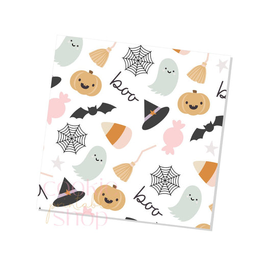 halloween pattern box backers - digital download