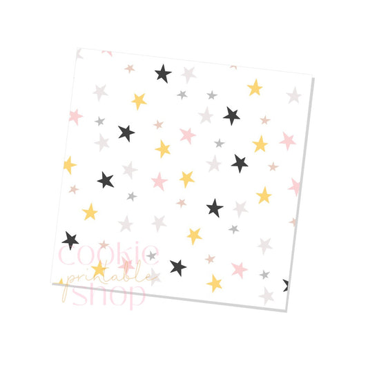 halloween stars box backers for multiple sizes - digital download