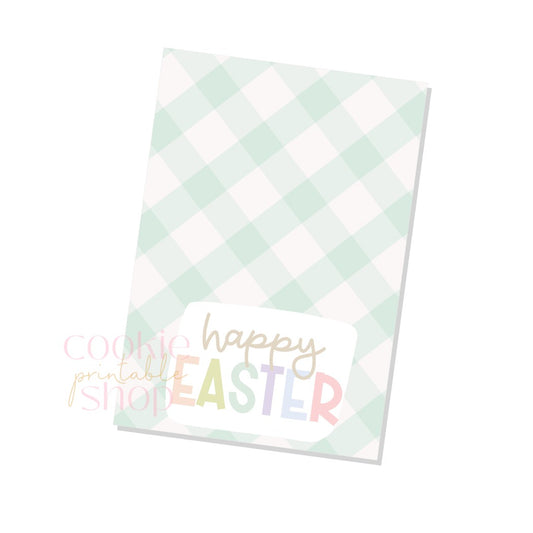 happy easter cookie card - digital download