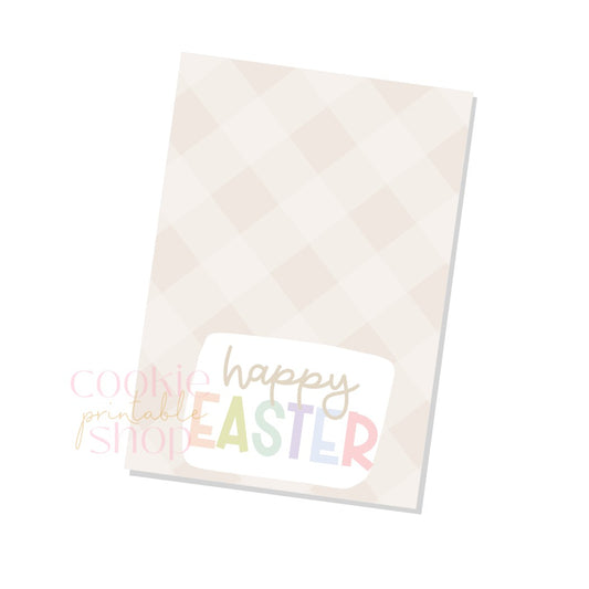 happy easter cookie card - digital download
