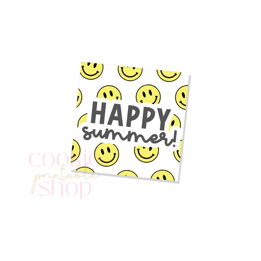 happy summer tag - digital download