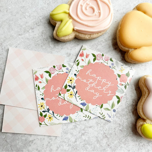 wildflower happy Mother’s Day  square tags - pack of 24