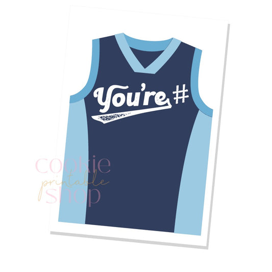 you're # jersey card - digital download