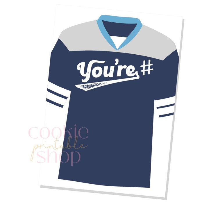 you're # jersey card - digital download