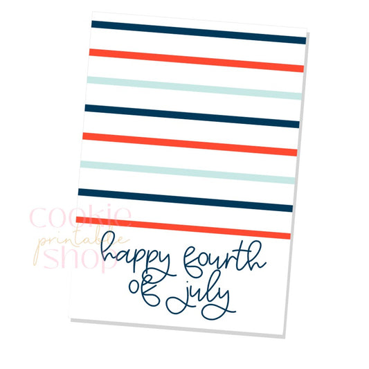 happy fourth cookie card - digital download