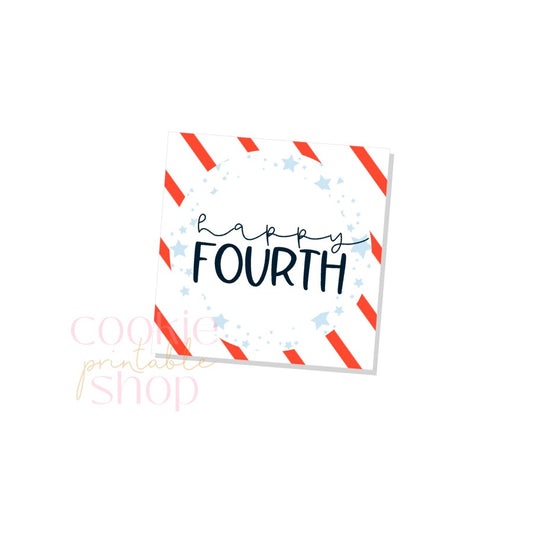 happy fourth tag - digital download