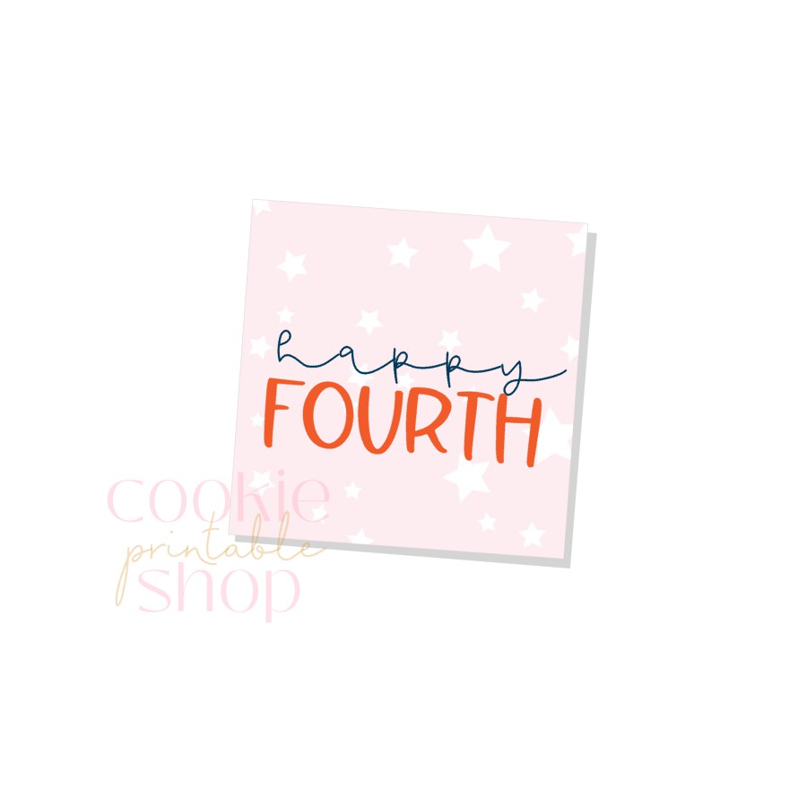 happy fourth tag - digital download