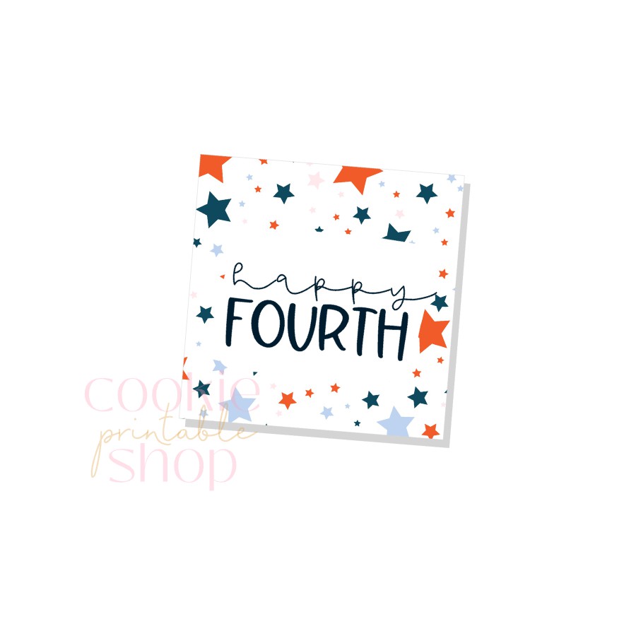 happy fourth tag - digital download