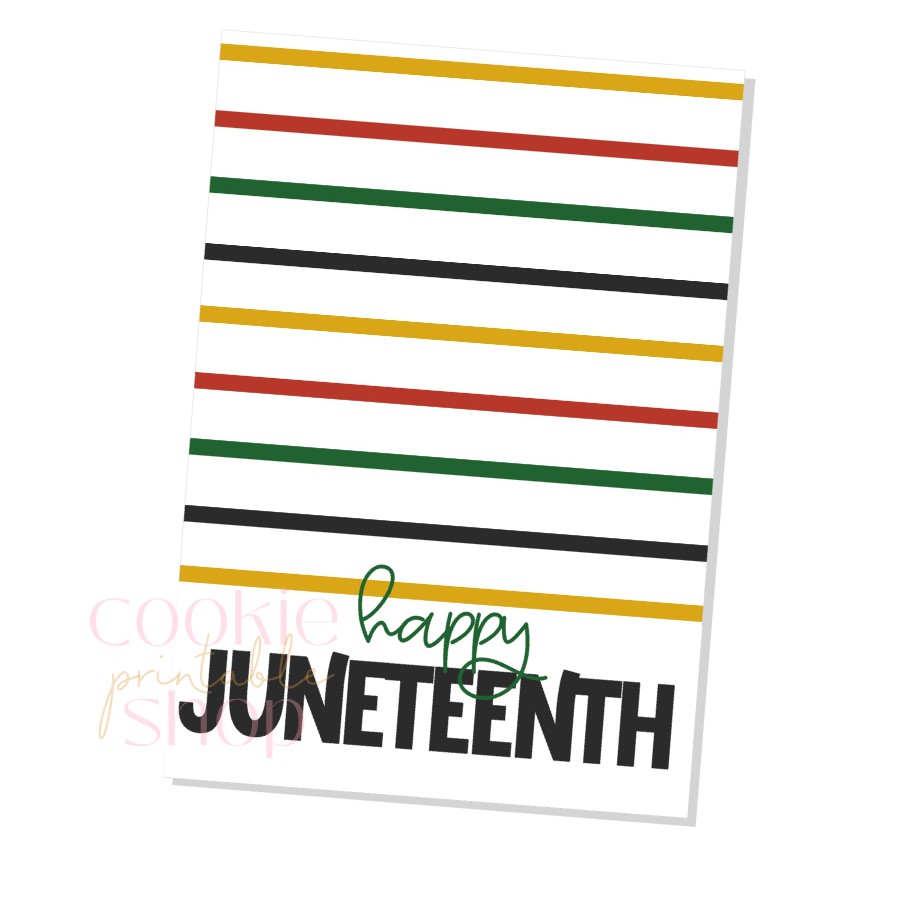 juneteenth cookie card - digital download