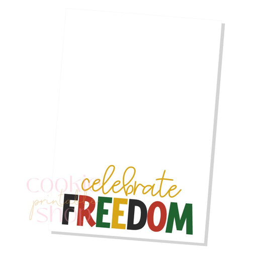 juneteenth cookie card - digital download