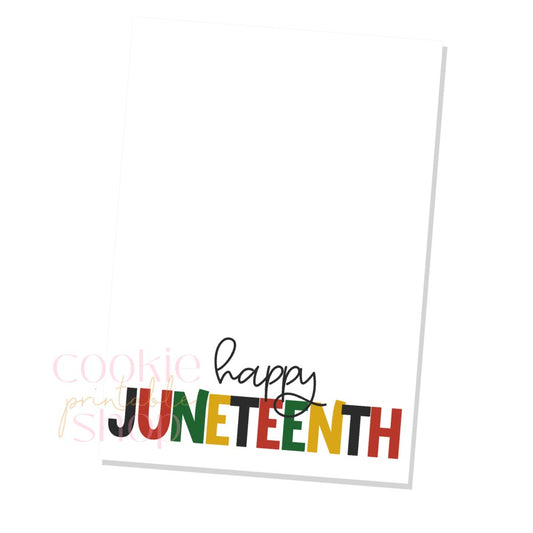 juneteenth cookie card - digital download