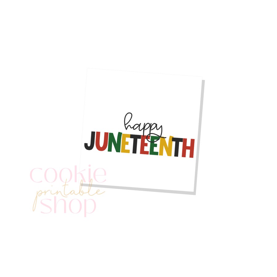 happy juneteenth tag - digital download