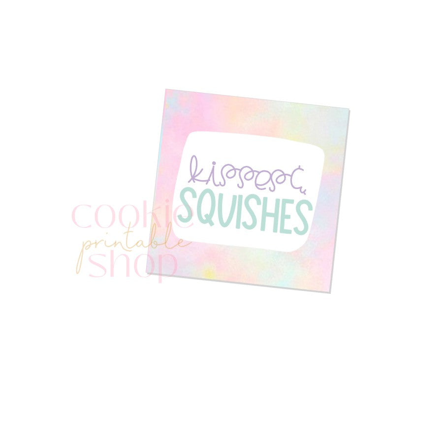 squishes & kisses tag - digital download