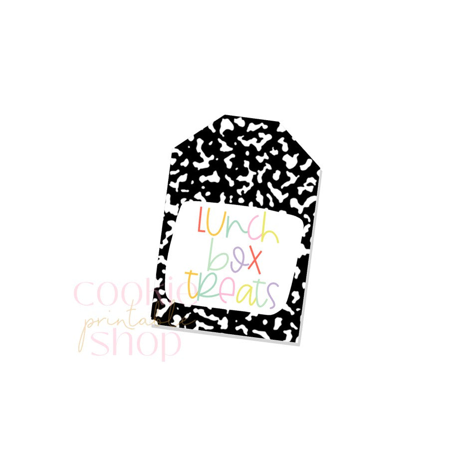 lunch box treats tag - digital download