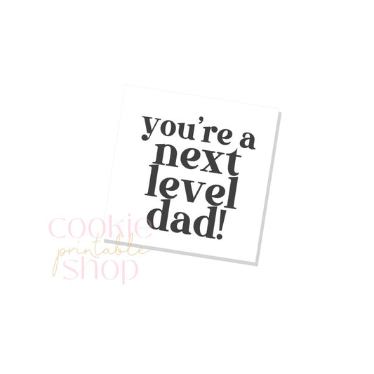 you're a next level dad tag - digital download